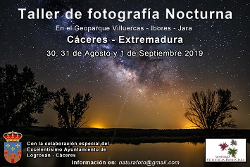 Taller de Fotografía de  paisajes nocturnos  -  Geoparque de las Villuercas Ibores Jara